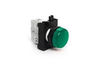 CP Series Plastic with LED 12-30V AC/DC Green 22 mm Pilot